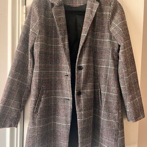 Stylish Plaid Coat